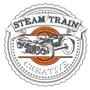 Steam Train Creative Logo